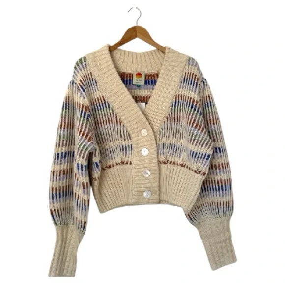 FARM Rio Bold Stitch Knit Cardigan, Size M, NWT - Picture 7 of 15